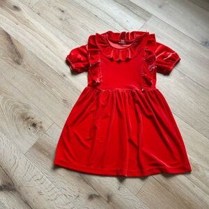 Crewcuts Red Velvet Dress